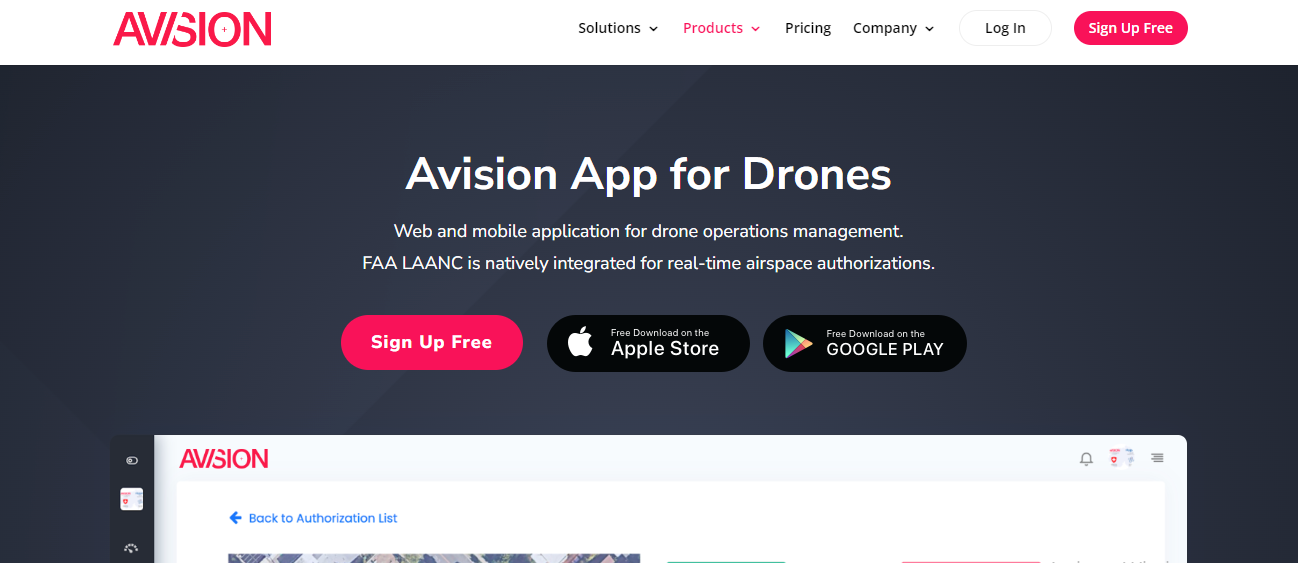 Avision Drone Software