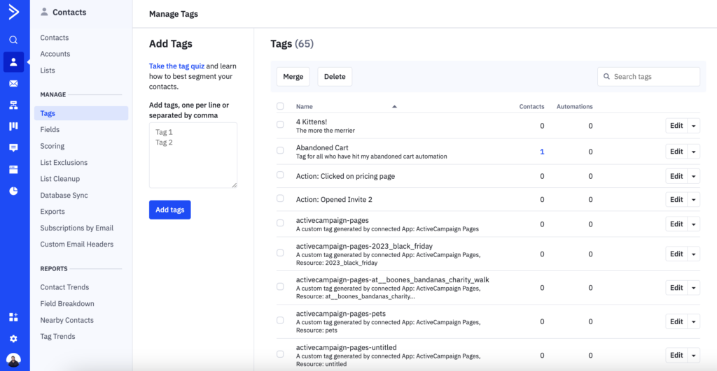 Subscriber Tagging and Segmentation for ActiveCampaign