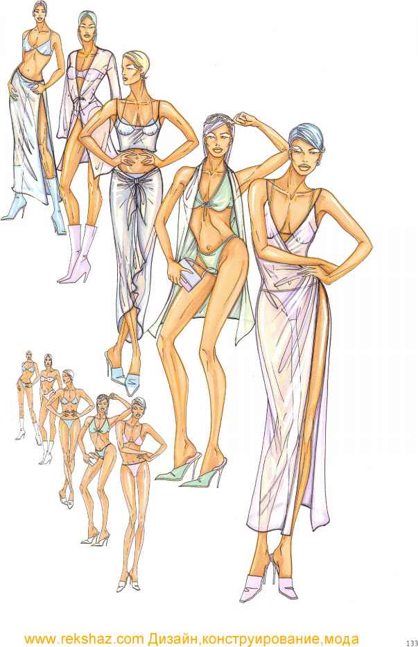 Draw Fashion Illustration Elegant Pose