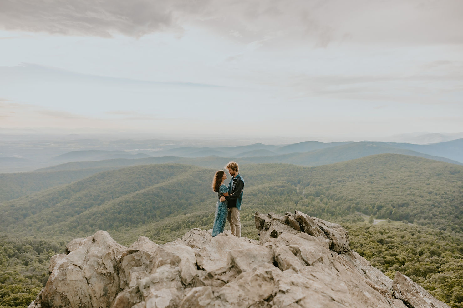 Humpback Rocks engagement session in Virginia