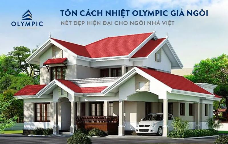 Tôn cách nhiệt Olympic mang đến nét đẹp hiện đại cho công trình 