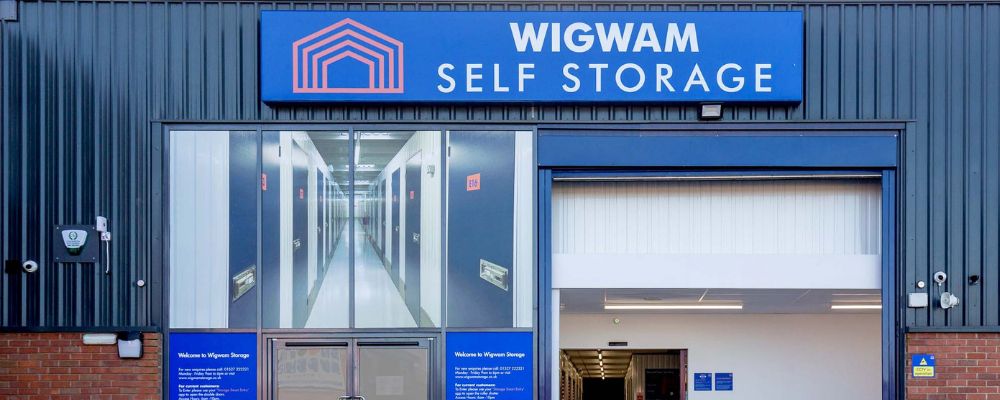 An external view of a Wigwam self storage facility with automated features