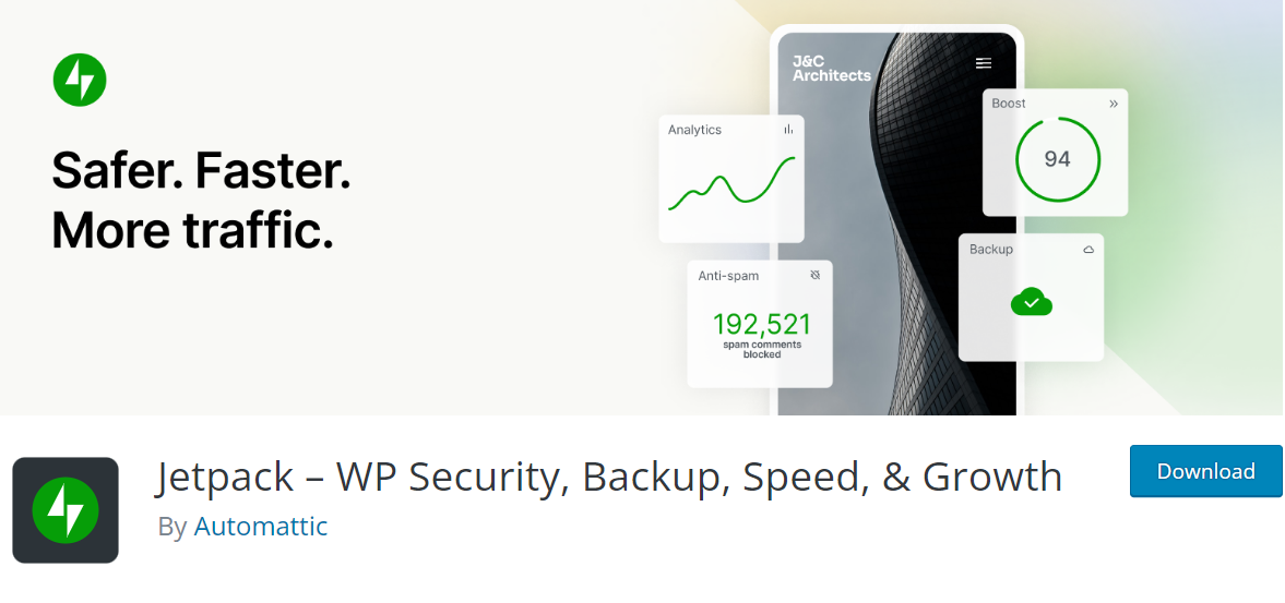 wordpress tracker plugin, Jetpack product page Jetpack: Secure, speed up, and grow your website effortlessly. Experience auto site security, real-time backups, malware scans, and more. Download Jetpack now for enhanced protection and performance.