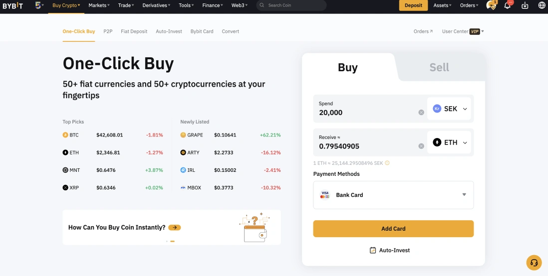 Buy Crypto with Handelsbanken