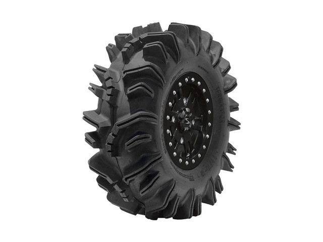 An image of the Polaris General Terminator Mud Tire, uninstalled and by itself, against a blank background