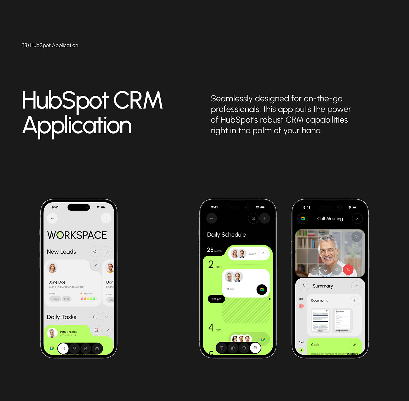 HubSpot CRM - UX UI Design