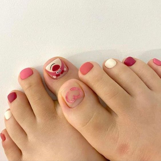 Bear Nail Art  Toenail Designs