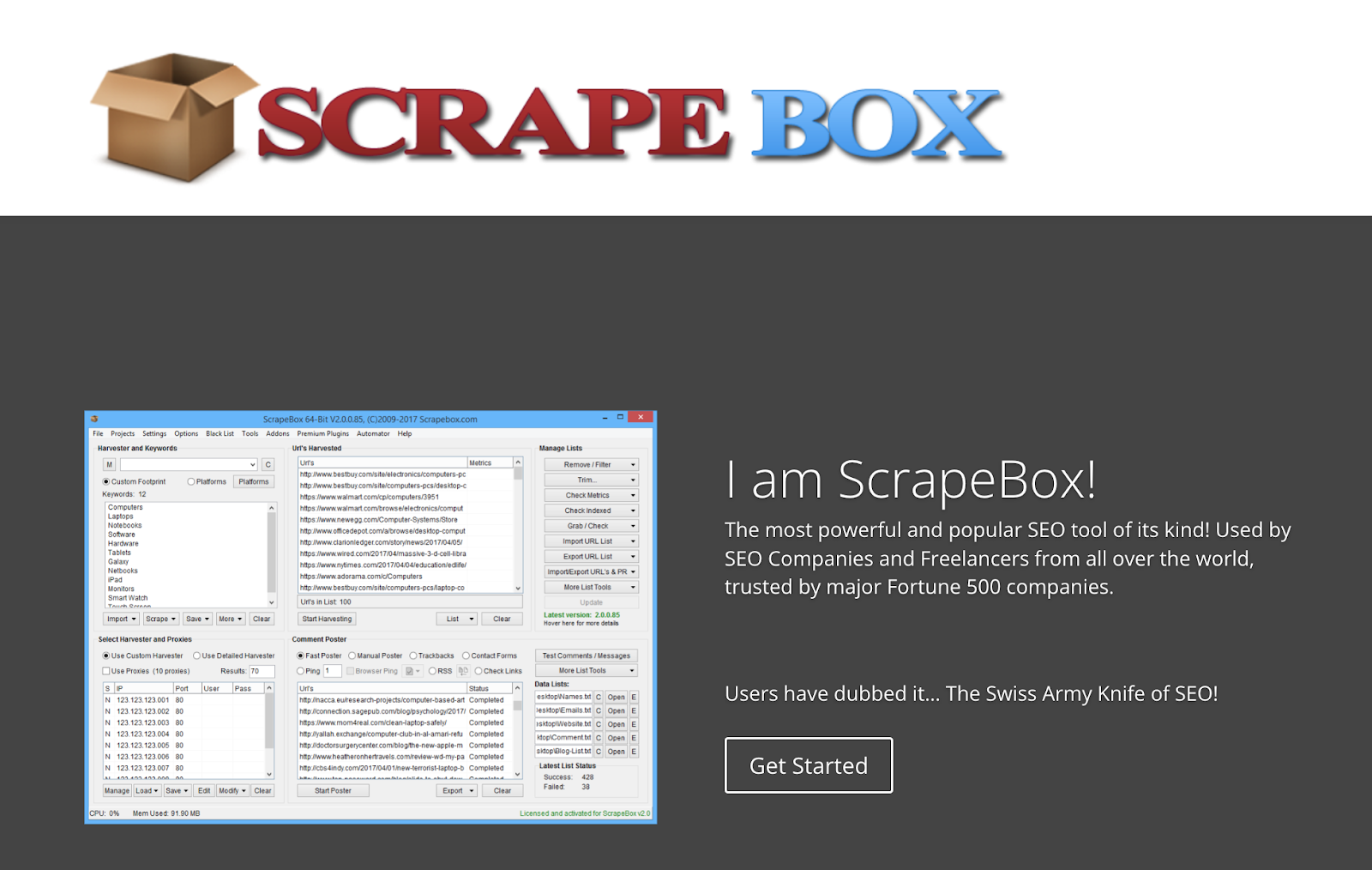 scrape box seo