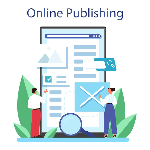 Graphical illustration of online publishing