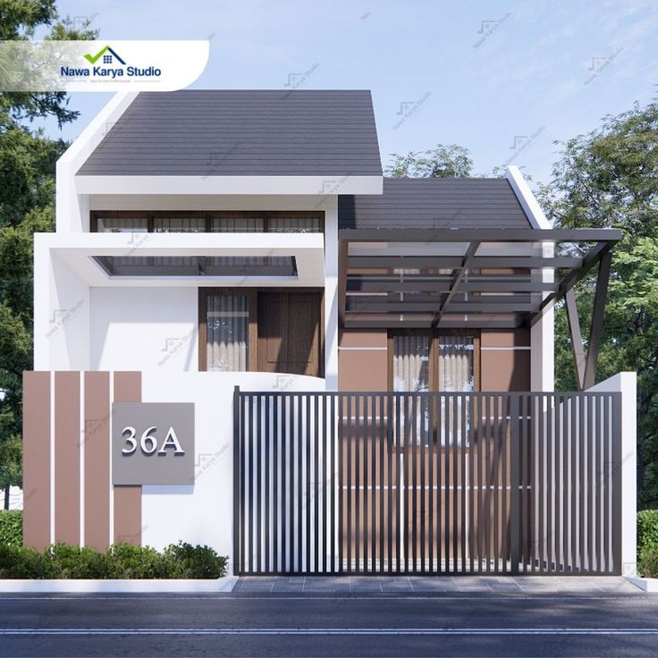model rumah minimalis terbaru dengan pagar