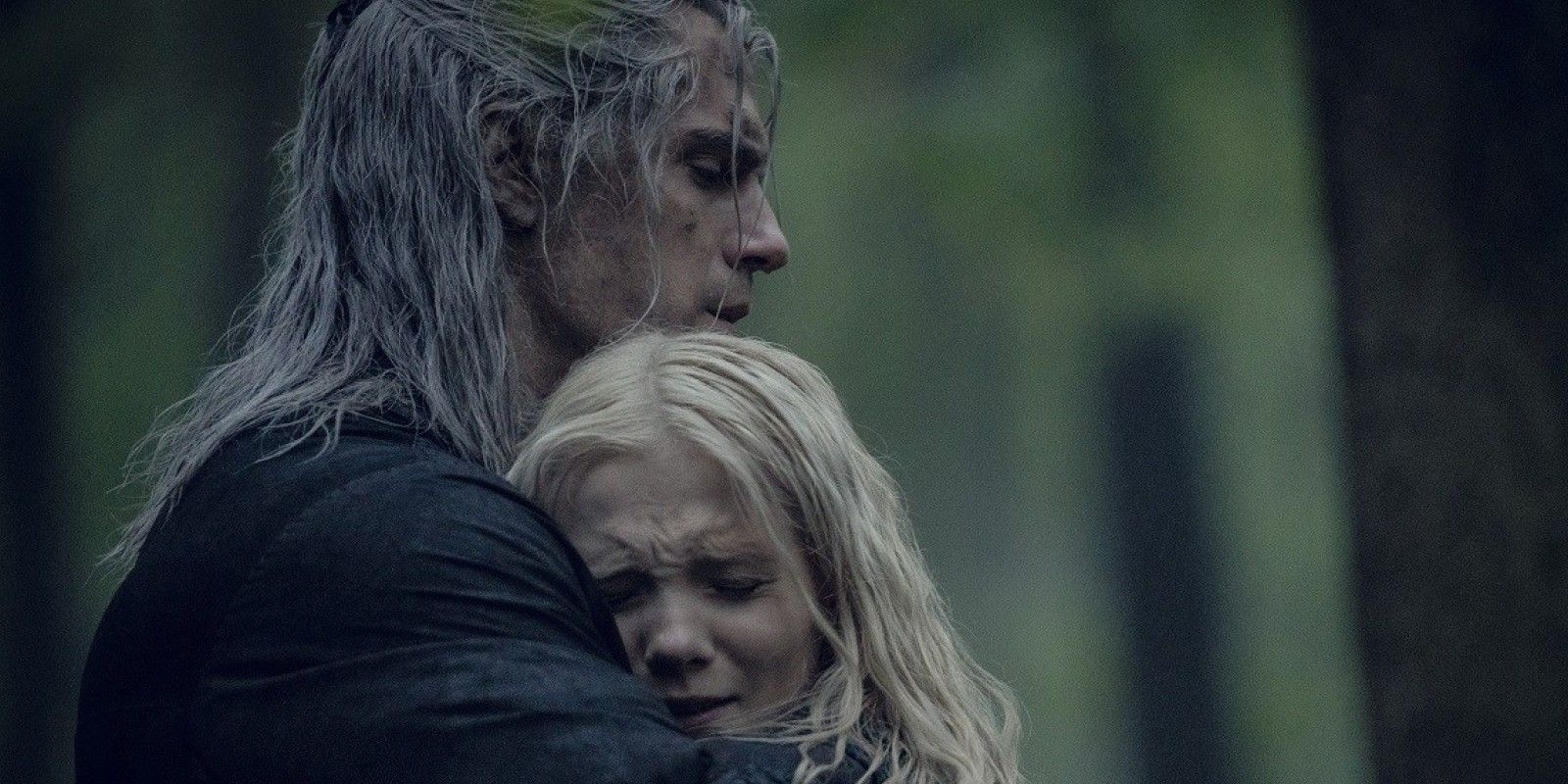 Geralt and Ciri Hugging at Kaer Morhen in The Witcher Season 2