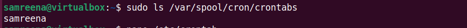 how to create a cron job in linux: ubuntu cron job