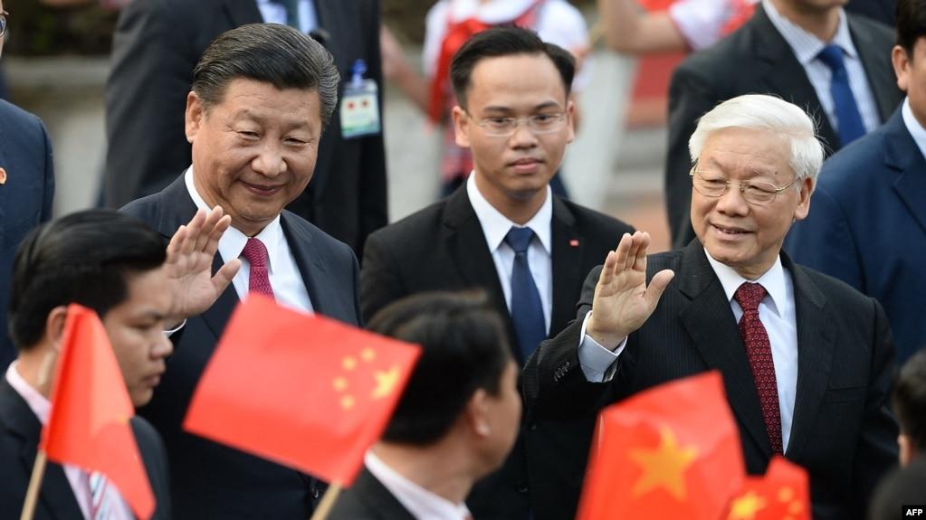 Chủ tịch Trung Quốc Tập Cận Bình thăm Việt Nam vào năm 2017.