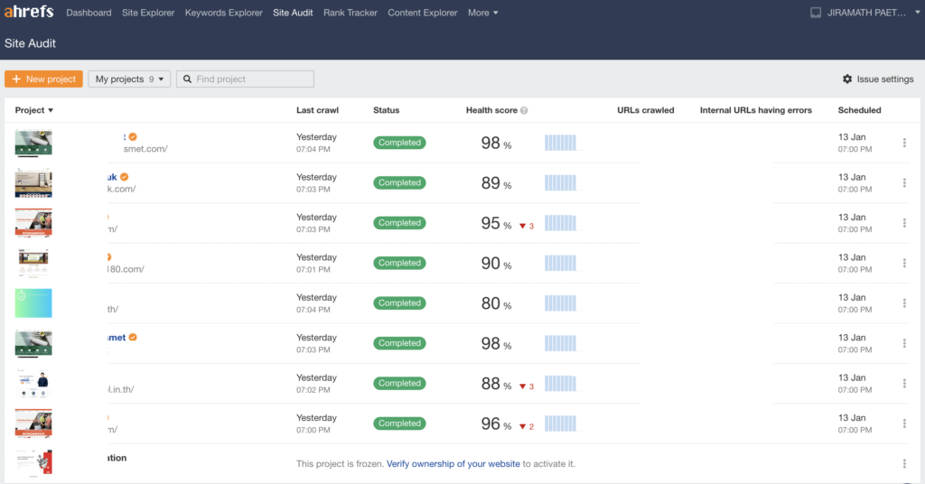 site audit project