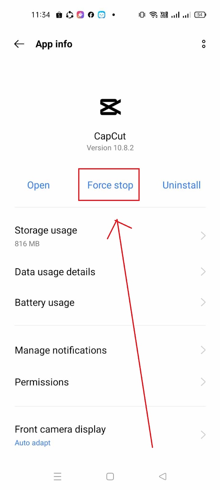 Why CapCut keeps Lagging - Force Stop