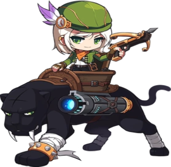 Promotional artwork of the Wild Hunter from MapleStory.