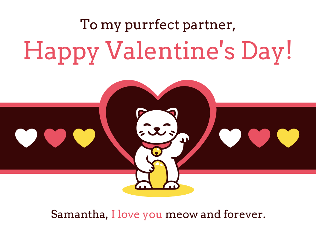 Venngage: Simple Valentine Day Card Maker, Personalize Your Own Card