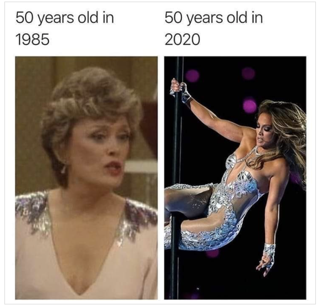 Golden Girls vs JLo the 80s vs the 2020s