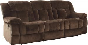 Homelegance Laurelton 90" Microfiber Double Reclining Sofa