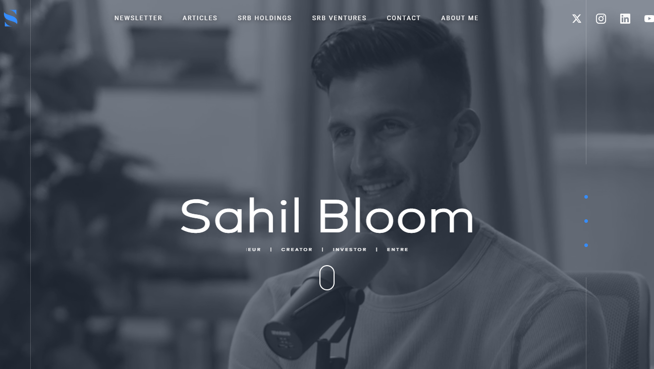 Curiosity Chronicle is a weekly email newsletter authored by Sahil Bloom