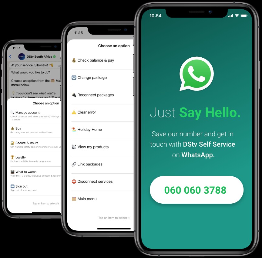 DSTV South Africa WhatsApp Number