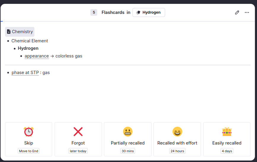 Logseq Flashcards