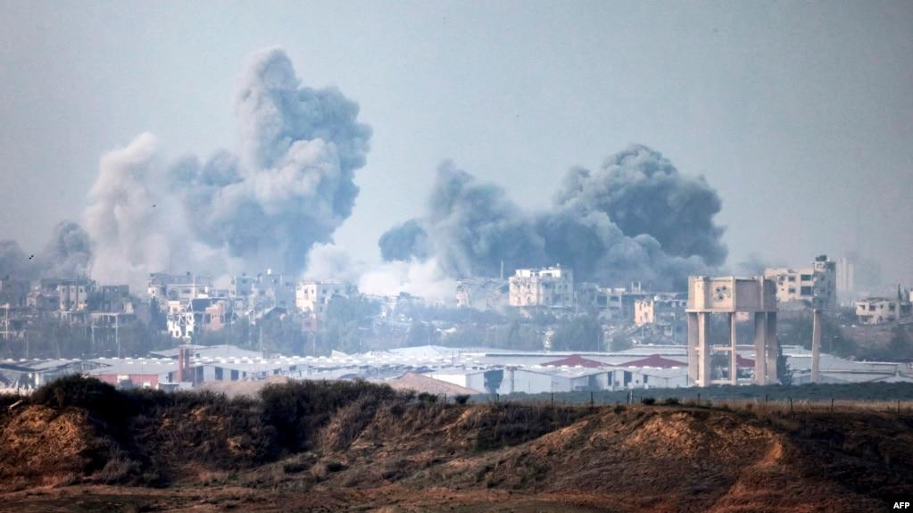 Gaza trong một đợt không kích hôm 3/12.