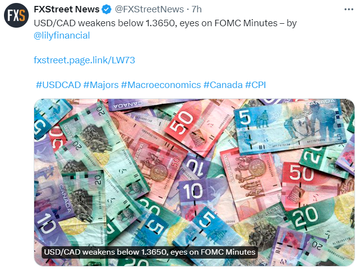 USD/CAD news today