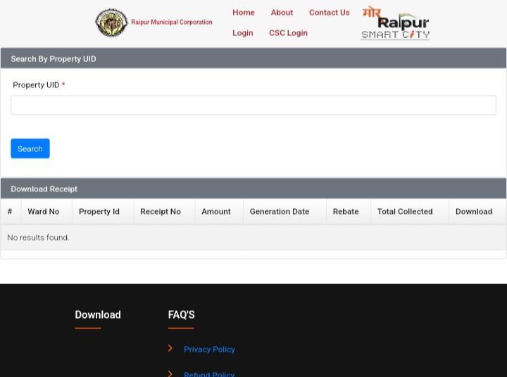 Raipur Property Tax