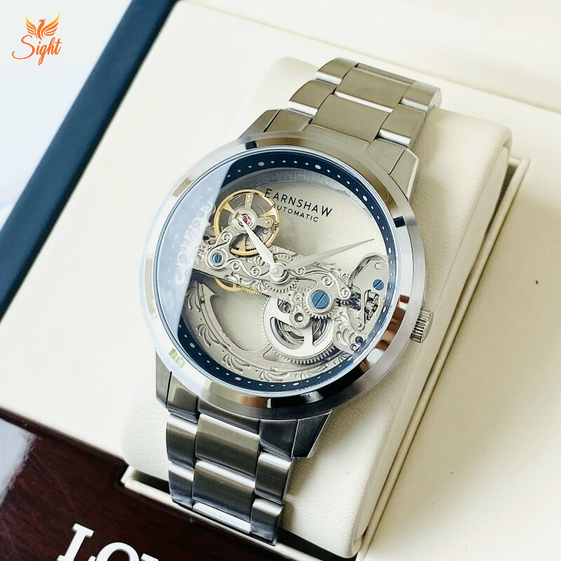 Đồng hồ nam Earnshaw Cornwall Skeleton Stainless