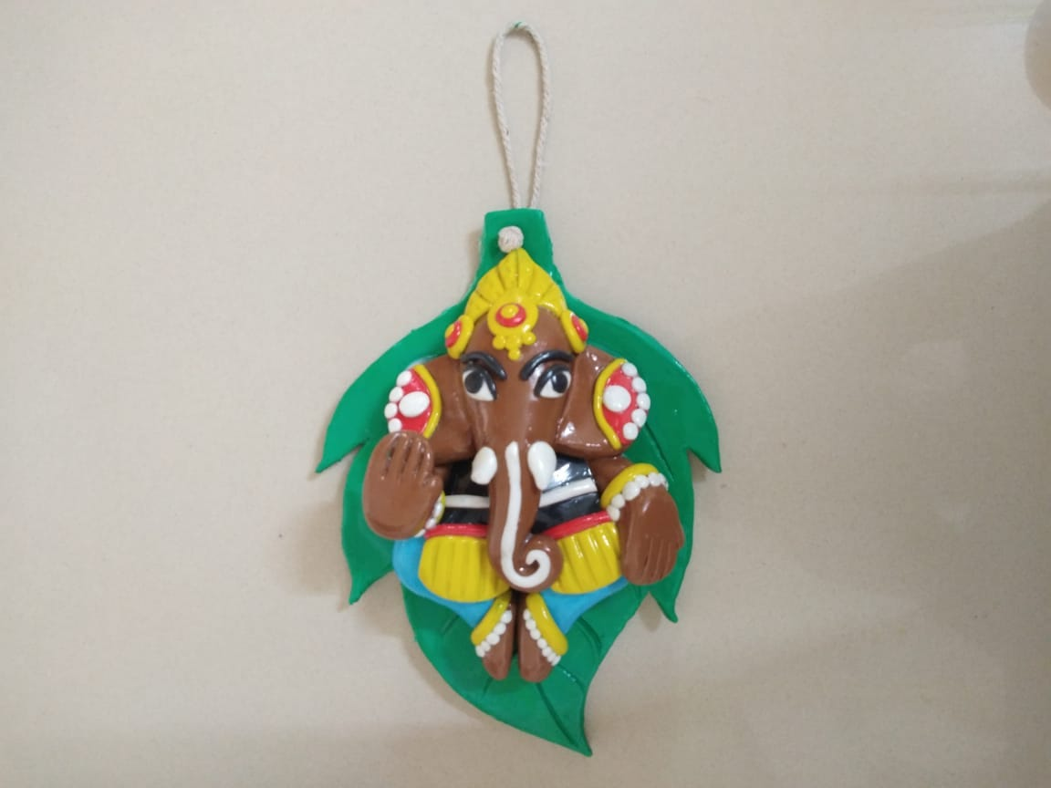 Easy to Make DIY Clay Wall Hanging for an Eco-Friendly Ganpati