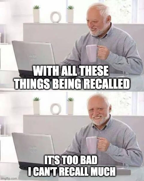I can't recall meme