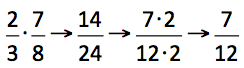 Image showing two-thirds times seven-eighths.