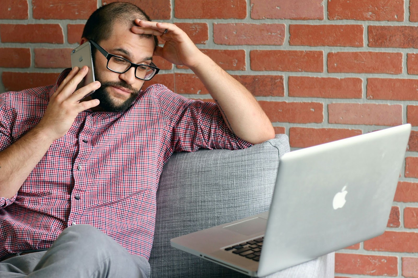 Man on the phone