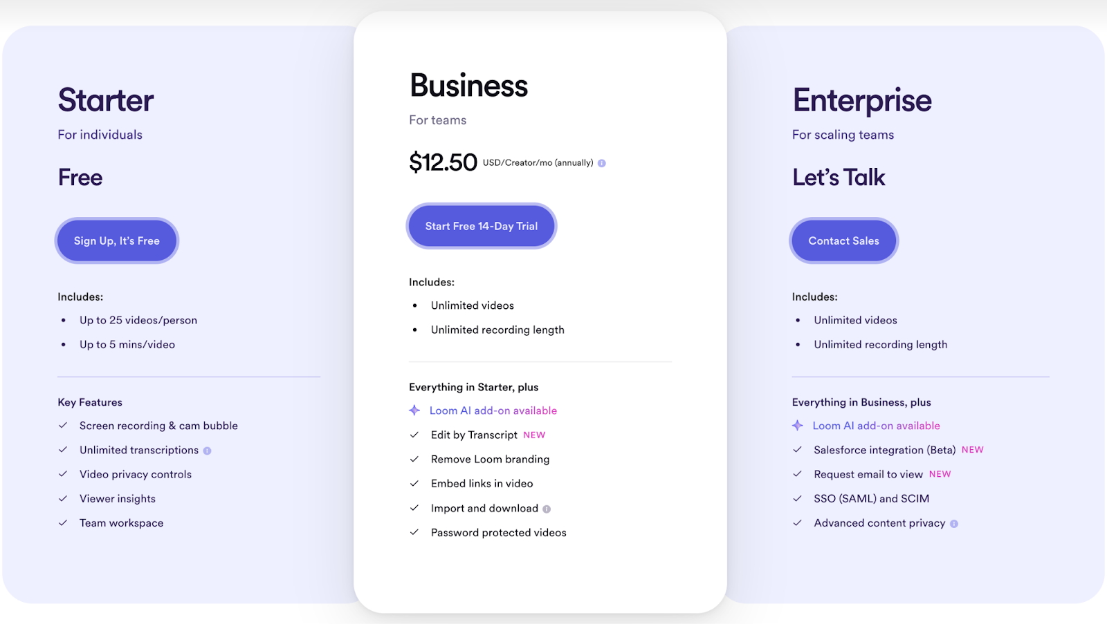 Loom pricing