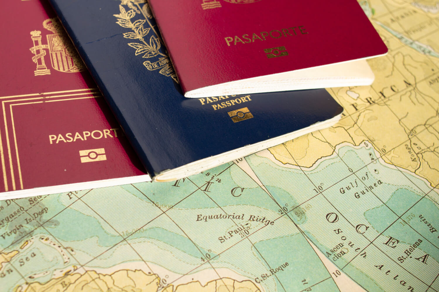 Three European country passports