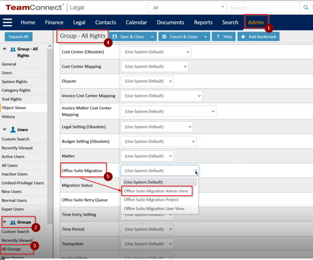 Steps to Assign User to Admin Group