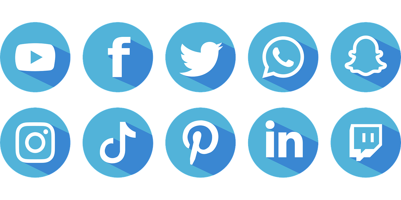 Image depicting multiple social media icons