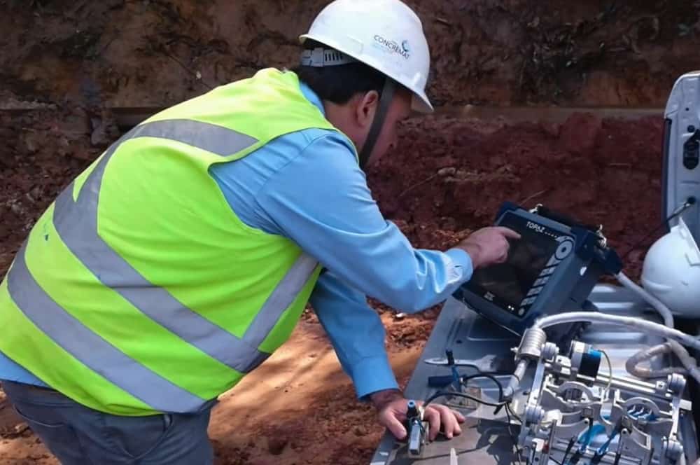 NDT Inspector working onsite