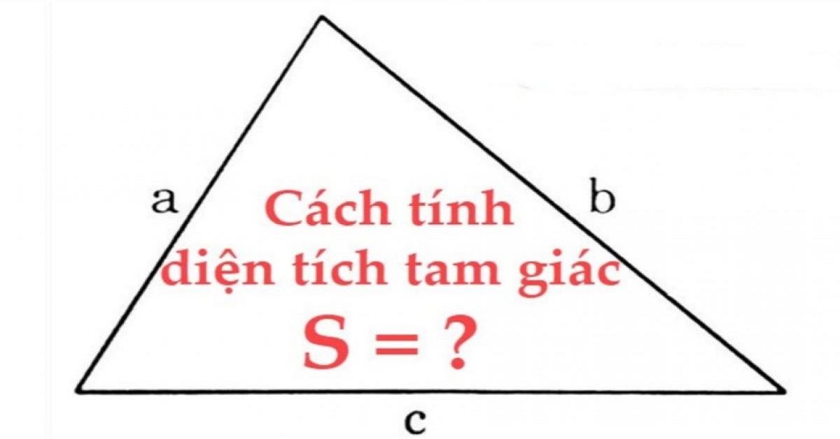 Cách tính diện tích hình tam giác là gì?