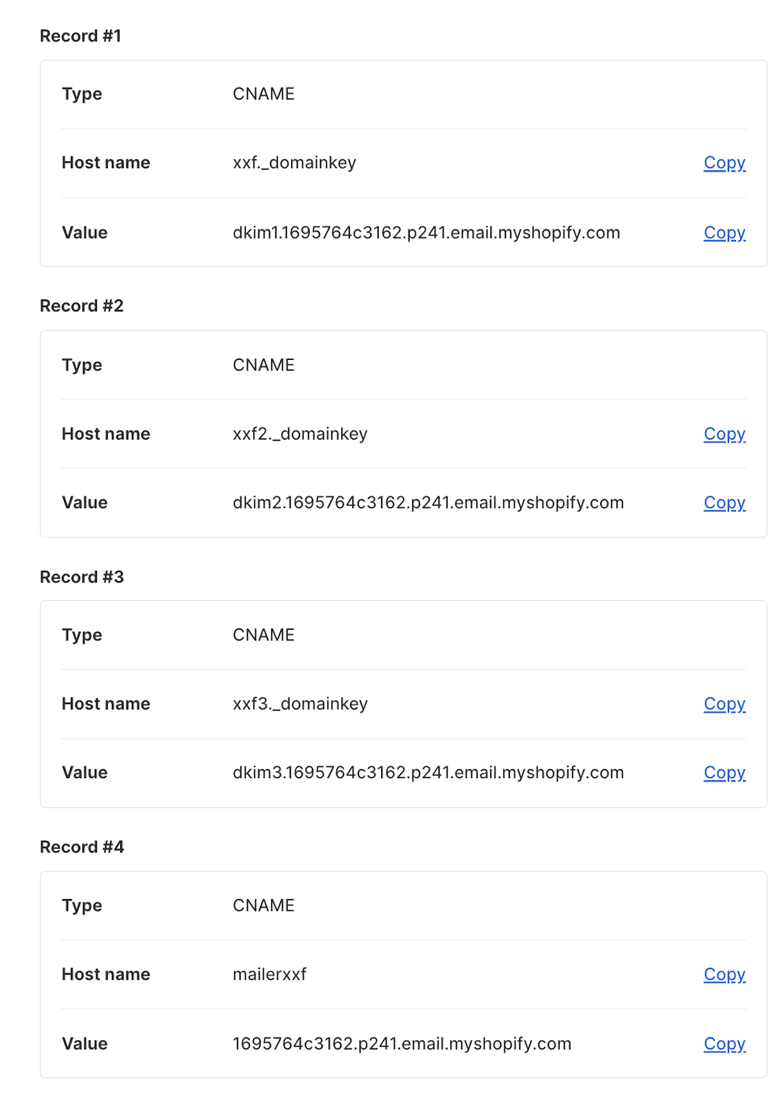 Shopify SPF and DKIM configuration