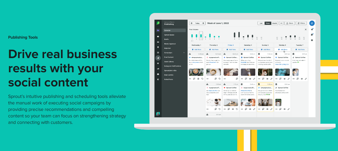 Drive real business results with your social content with Sprout Social