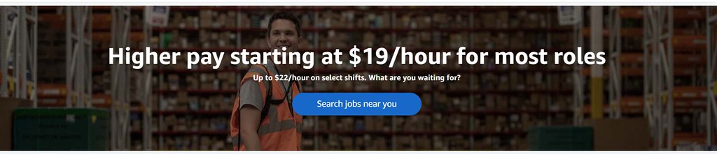 Screenshot of Amazon job postings - Seasonal Jobs in 2023! Here’s Who’s Hiring This Holiday Season