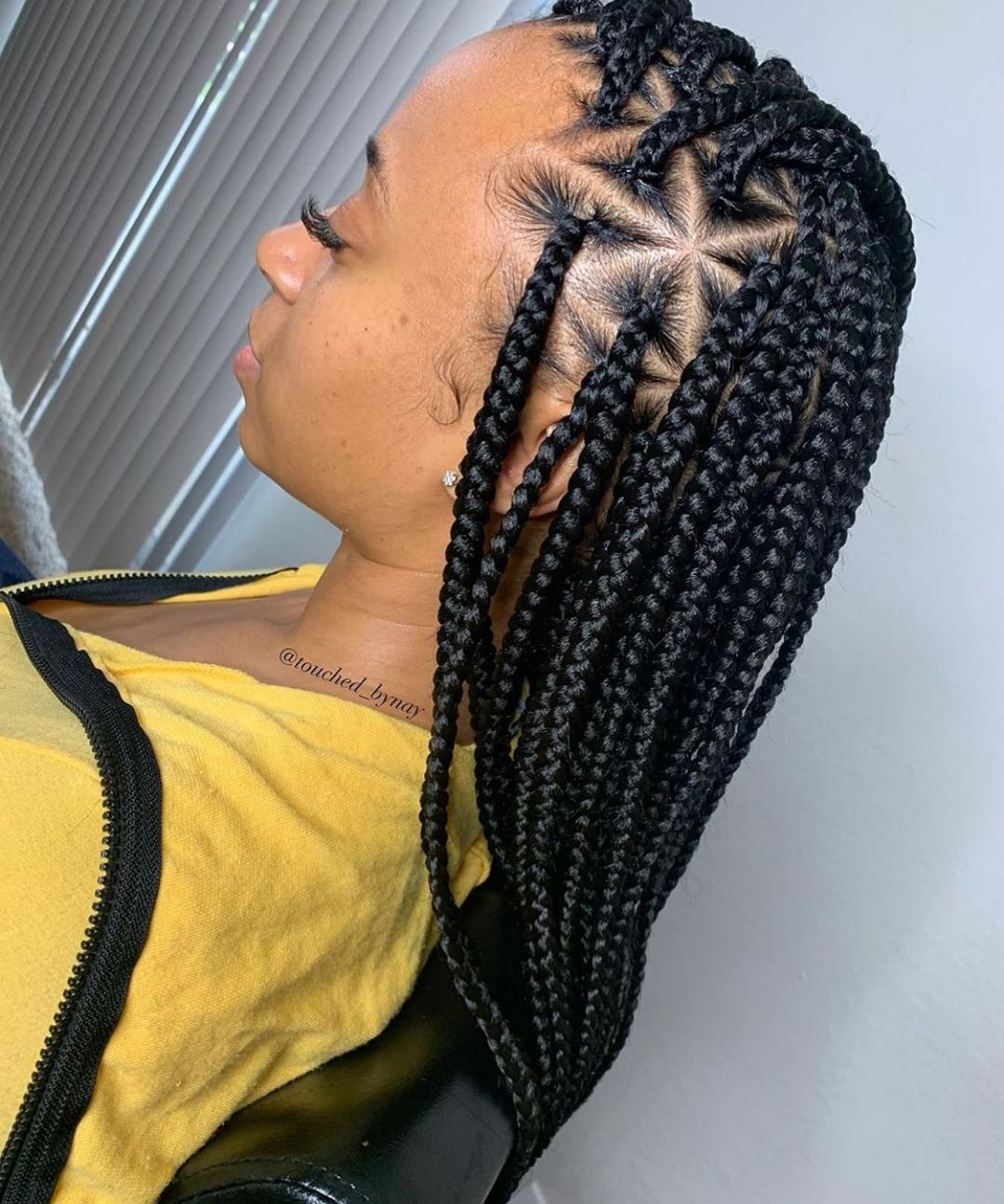 Triangle Cut  Knotless box braid