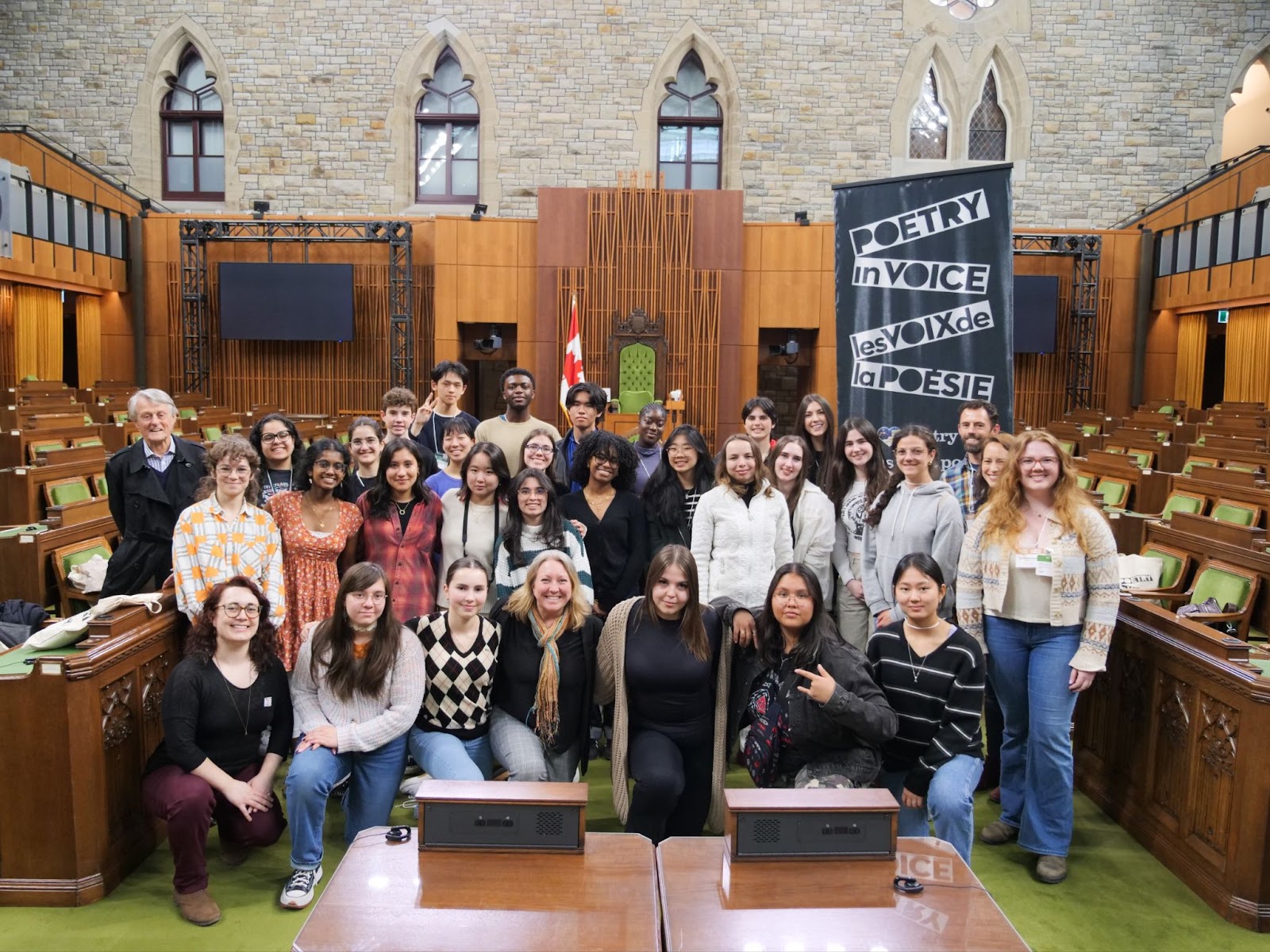 The Honourable Mona Fortier grants the group exclusive access to The House of Commons. 