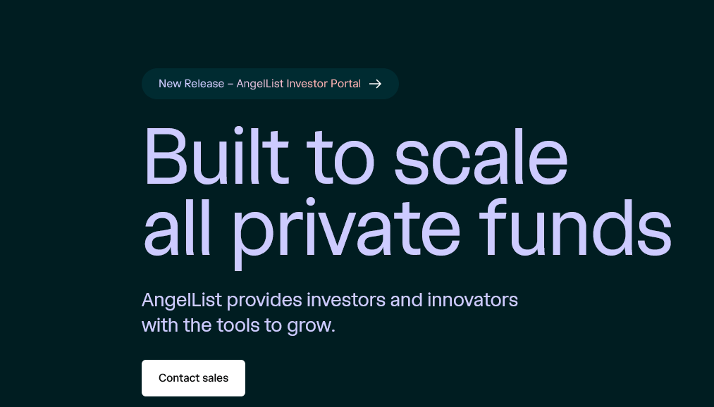 Image showing AngelList as one of top venture capital tools on the market