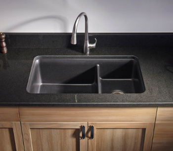 black kitchen sink kohler