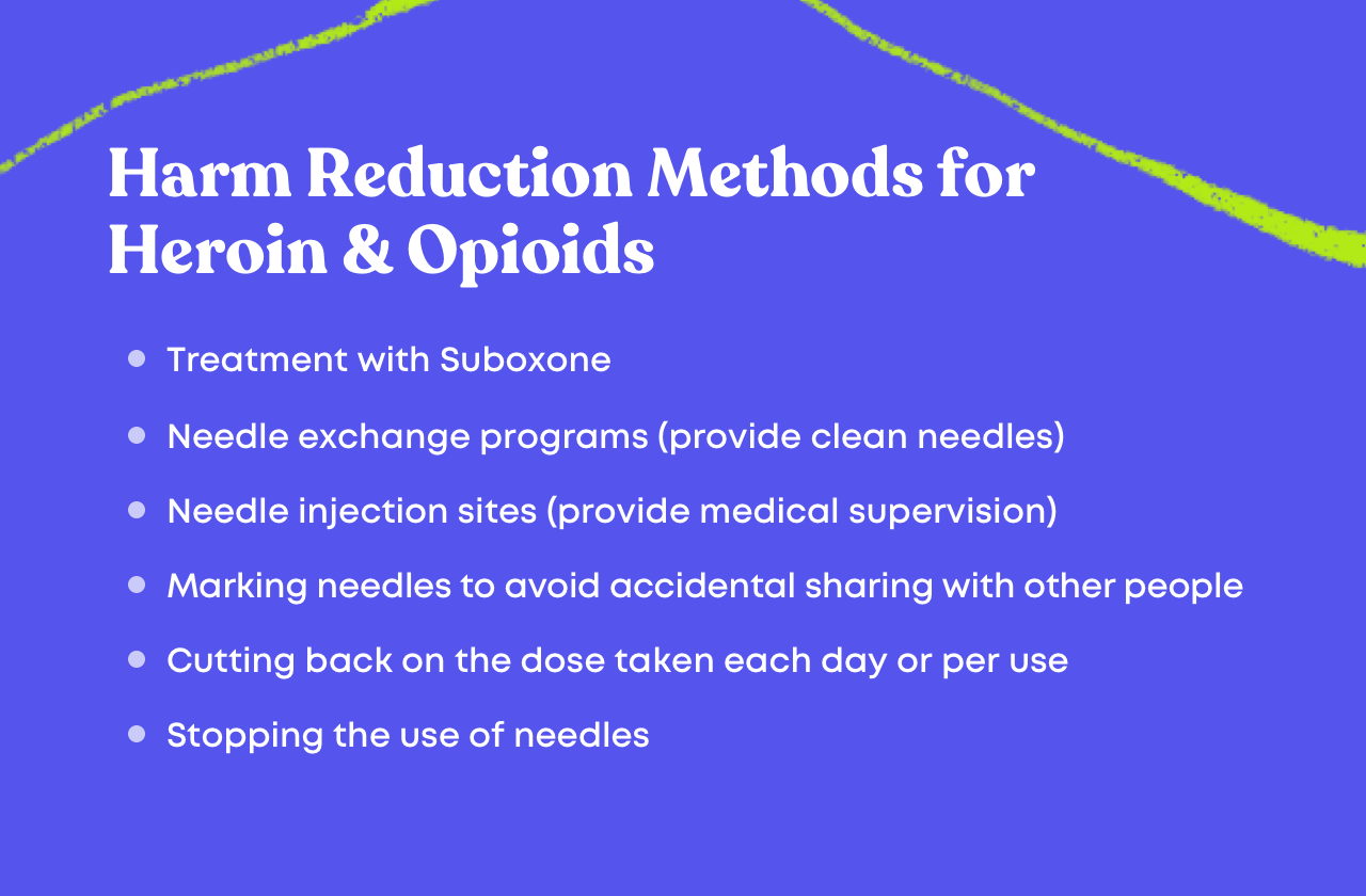 harm reduction method for heroin and opioids
