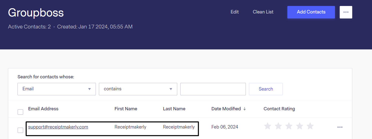 Integration of Groupboss with Benchmark Email