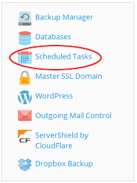 Plesk - Scheduled Tasks icon